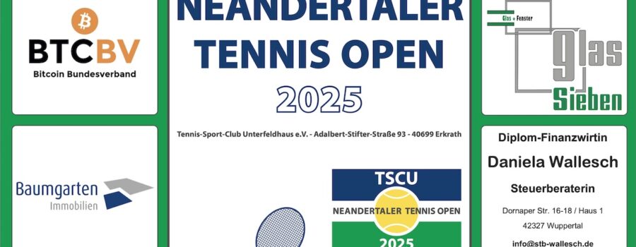 Zwischen Spielplan und Sponsoren: Warum der Bitcoin Bundesverband plötzlich auf einem Tennisturnier-Plakat auftaucht