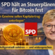 SPD hält an Steuerplänen für Bitcoin fest
