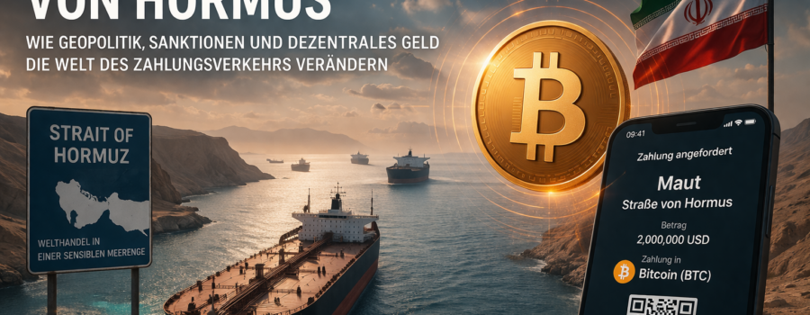 Bitcoin an der Strasse von Hormus
