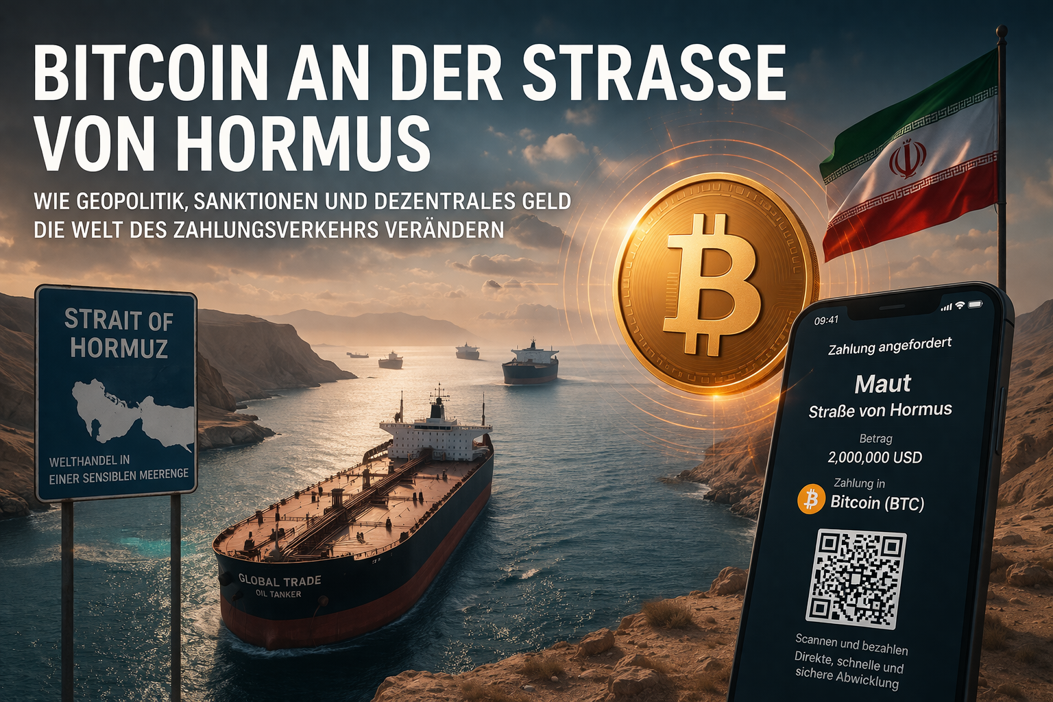 Bitcoin an der Strasse von Hormus