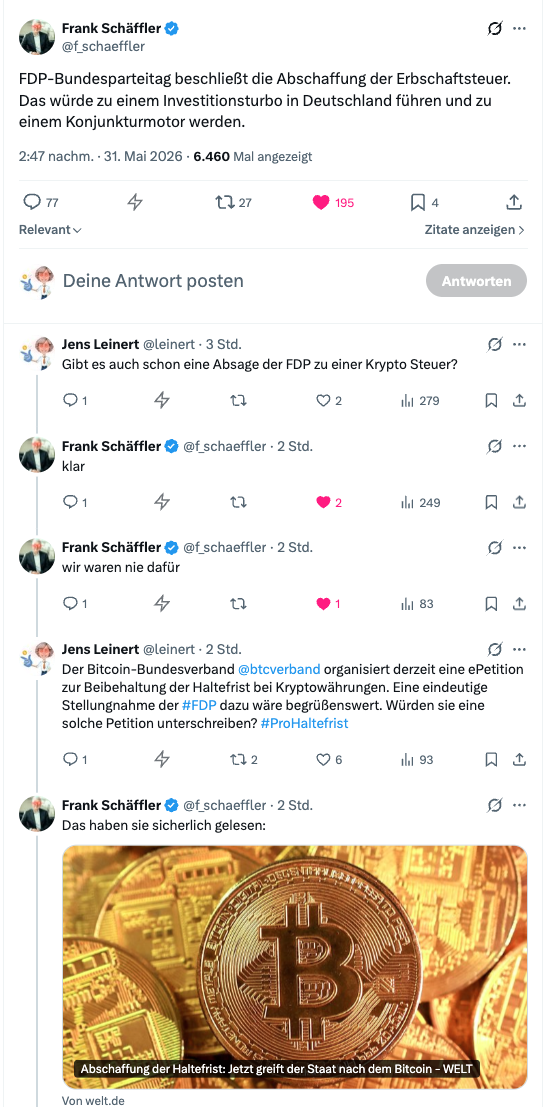 FDP für Haltefrist