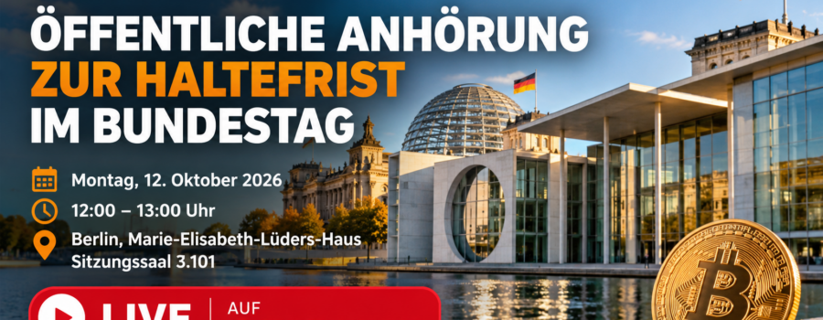 Bitcoin-Anhörung im Bundestag