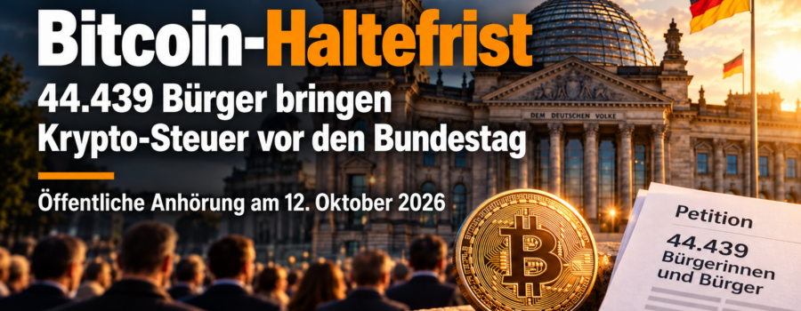 Bitcoin-Haltefrist vor dem Bundestag