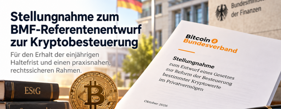 Bitcoin Steuer Referentenentwurf